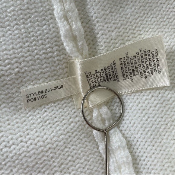 NWT Eliza J Ivory Puff Ball Turtleneck Sweater‎ Dress Size XS - Picture 9 of 10